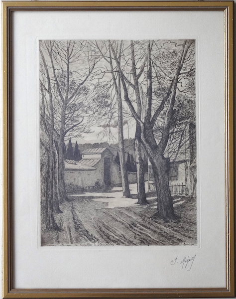 Ancienne avenue du cimetire de Plainpalais, 1900